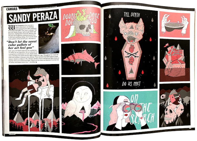 Canvas Sandy Peraza Magazine New