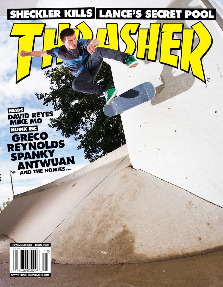 Thrasher Cover November2008 David Reyes