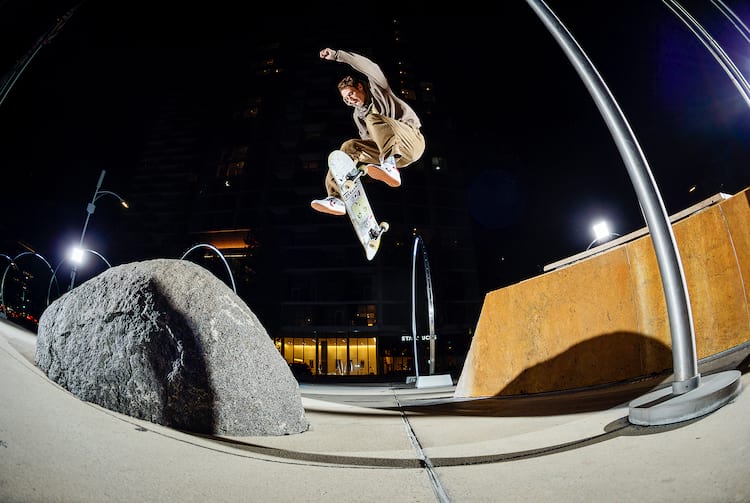 frankie decker 360 flip into rock BURNETT DZ