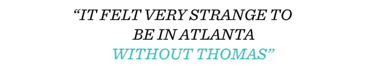 Pullquote IT Felt very strange to be in Atlanta without Thomas 2000