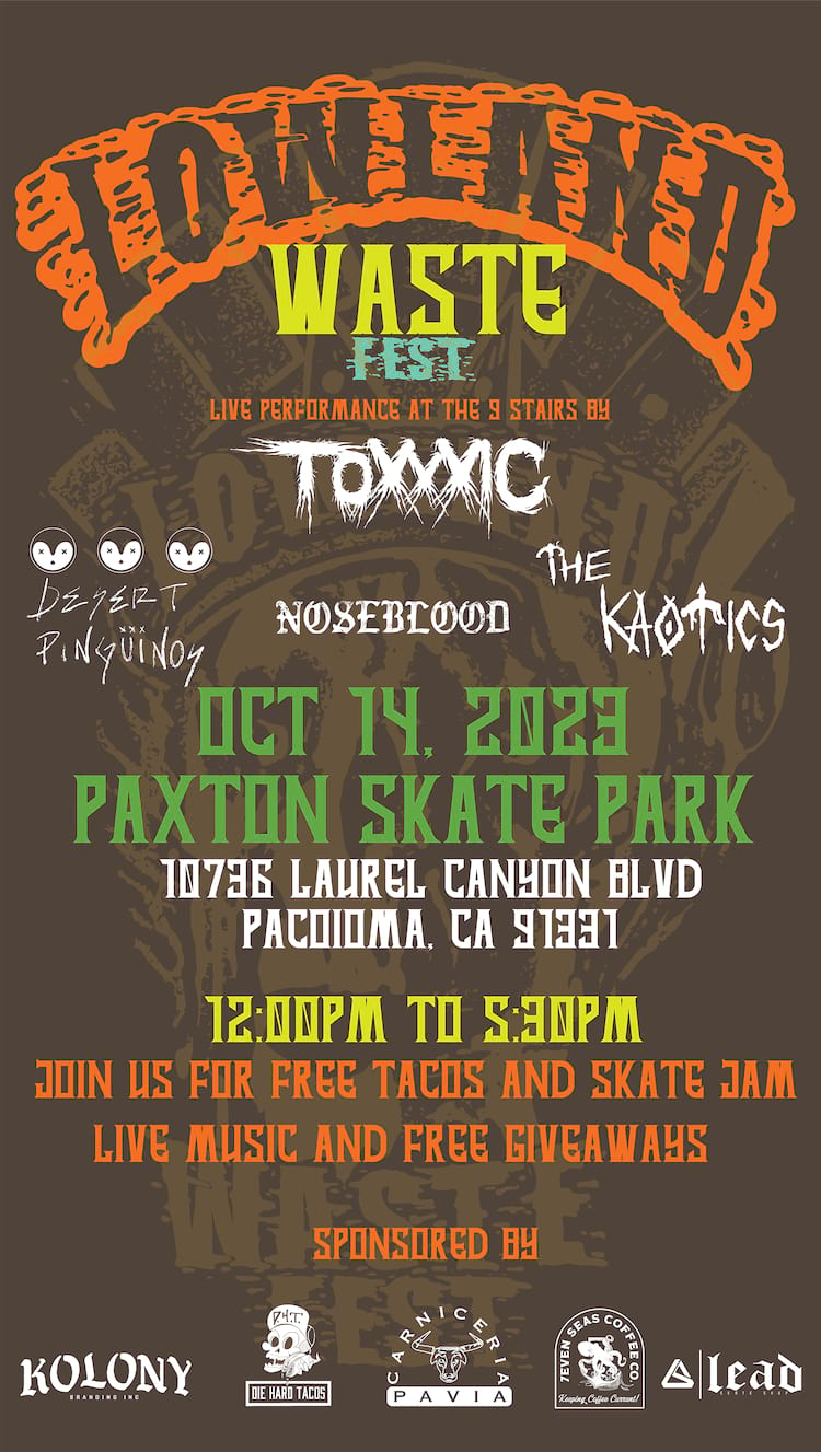 Lowland fest story flyer THRASHER 2000