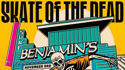 <span class='eventDate'>November 03, 2024</span><style>.eventDate {font-size:14px;color:rgb(150,150,150);font-weight:bold;}</style><br />Benjamin’s Surf &amp; Skateboards&#039; &quot;Surf of the Dead&quot; Event