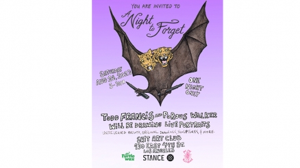 <span class='eventDate'>August 26, 2023</span><style>.eventDate {font-size:14px;color:rgb(150,150,150);font-weight:bold;}</style><br />Todd Francis and Porous Walker&#039;s &quot;A Night to Forget&quot; Event