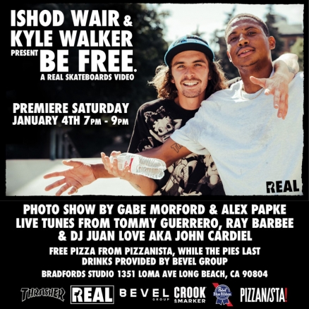 <span class='eventDate'>January 04, 2020</span><style>.eventDate {font-size:14px;color:rgb(150,150,150);font-weight:bold;}</style><br />Ishod Wair and Kyle Walker&#039;s &quot;BE FREE&quot; Premiere